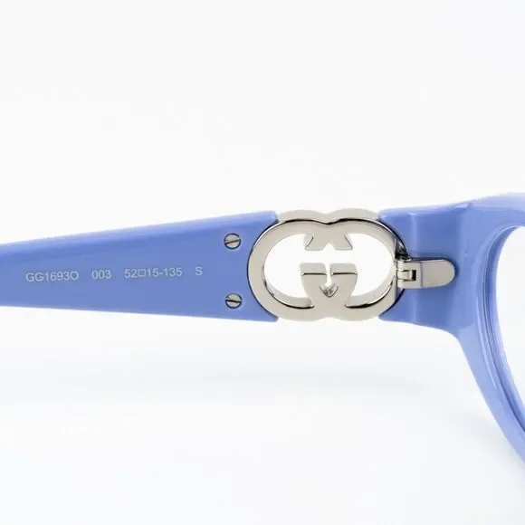 NEW Gucci GG1693O 003 Violet Women Oval Eyeglasses GG 1693O - Picture 8 of 10